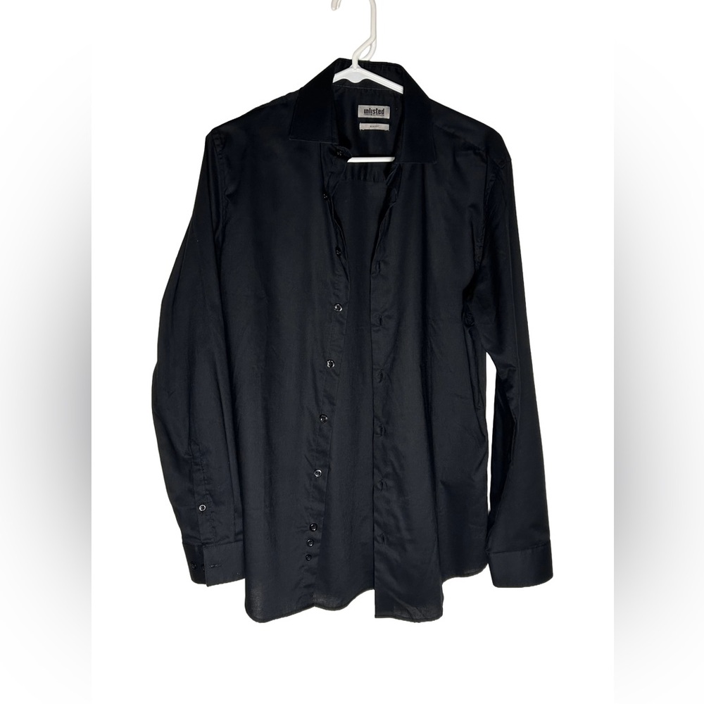 Unlisted Black Slim Fit Shirt‎